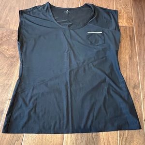 Athleta black sleeveless work out tank size large euc